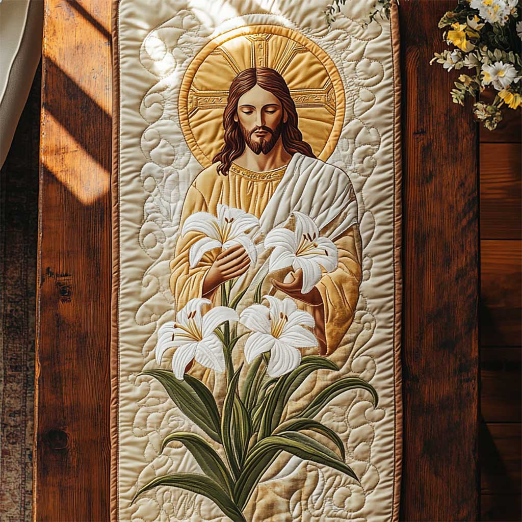 Christianity Jesus Prayer WN2503052CL Quilted Table Runner