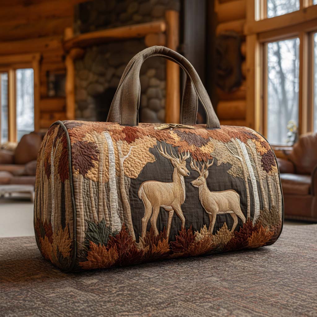 Deer Journey Quilted Duffle Bag NCU0NT10451