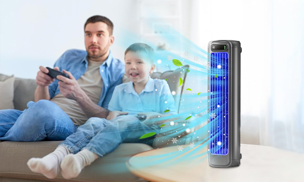 New electric fan, ultra-light vertical circulating silent wind