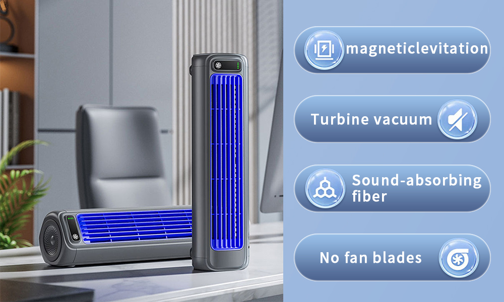 New electric fan, ultra-light vertical circulating silent wind