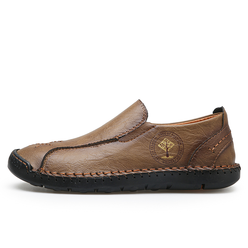 Next-Level Quality 🚀Men's Genuine Leather Loafers – Handcrafted, Slip-On, Anti-Slip Sole, Comfortable & Durable