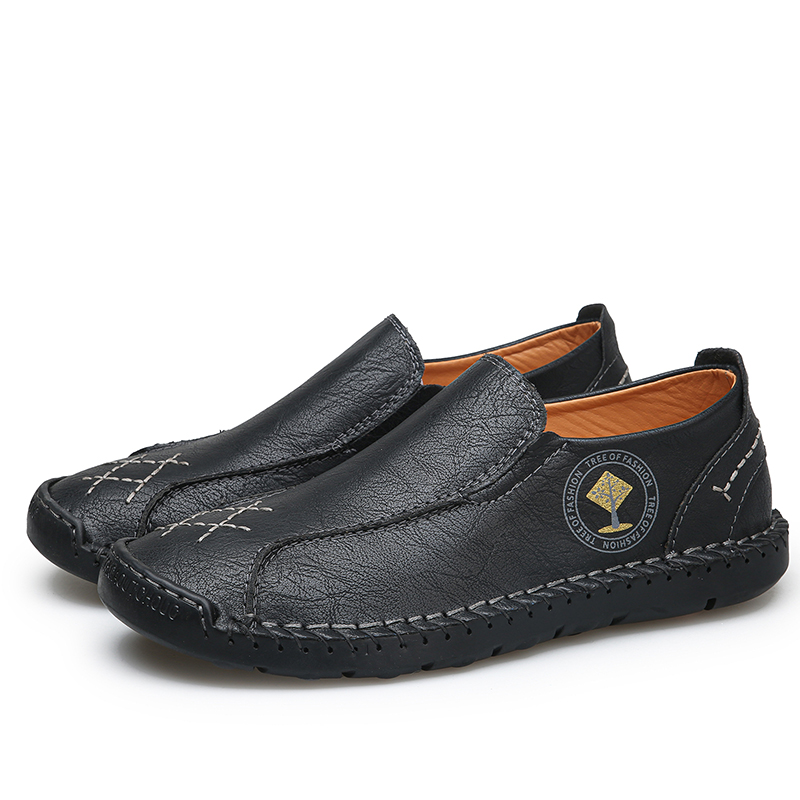 Next-Level Quality 🚀Men's Genuine Leather Loafers – Handcrafted, Slip-On, Anti-Slip Sole, Comfortable & Durable