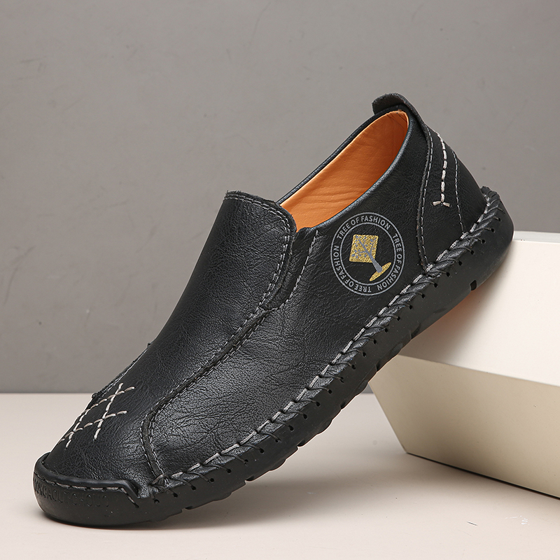 Next-Level Quality 🚀Men's Genuine Leather Loafers – Handcrafted, Slip-On, Anti-Slip Sole, Comfortable & Durable
