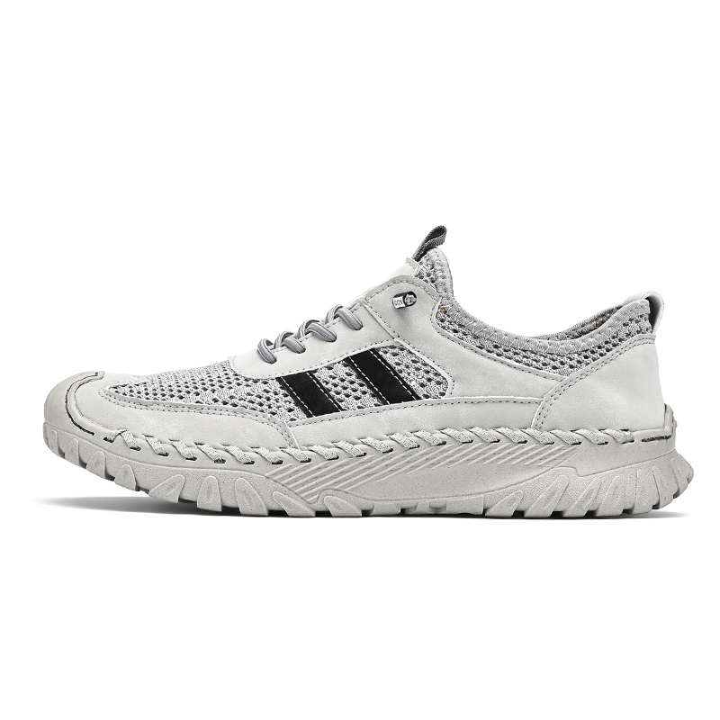 ⏰Limited Time 70% OFF🛒Men’s Slip-On Orthopedic Leather Hiking Shoes – Breathable Mesh, Durable Rubber Sole, Lightweight & Supportive