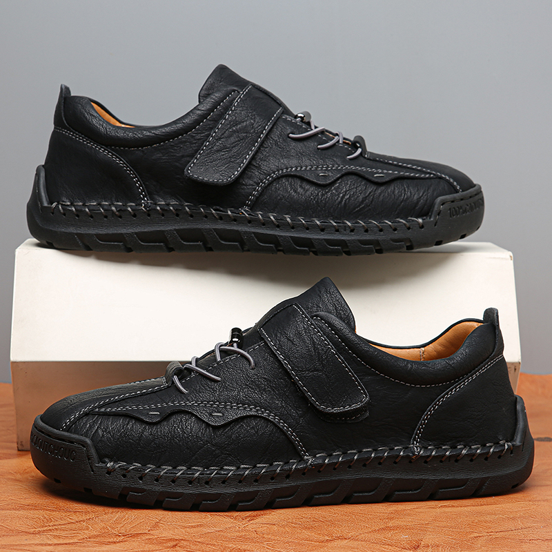 (⏰LAST DAY-70% OFF🛒)Men's Hand-Stitched Outdoor Work Shoes – Premium Cowhide Upper, Breathable, Arch Support, Soft Lining, Anti-Collision Toe, Shock-Absorbing Non-Slip Sole