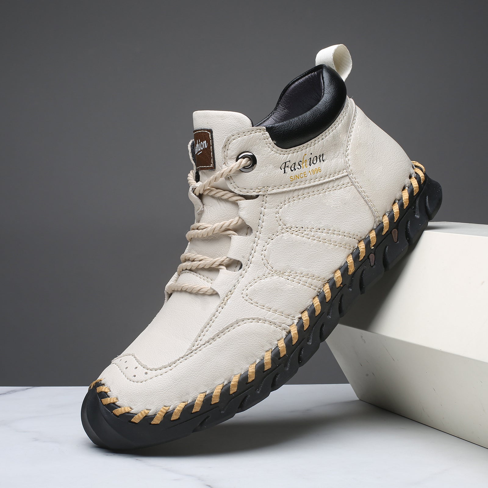 🔥⏱️New Arrival Promotion⏱️🔥Men's Casual Leather Good Arch Support & Non-slip Outdoor  Breathable Walking Shoes