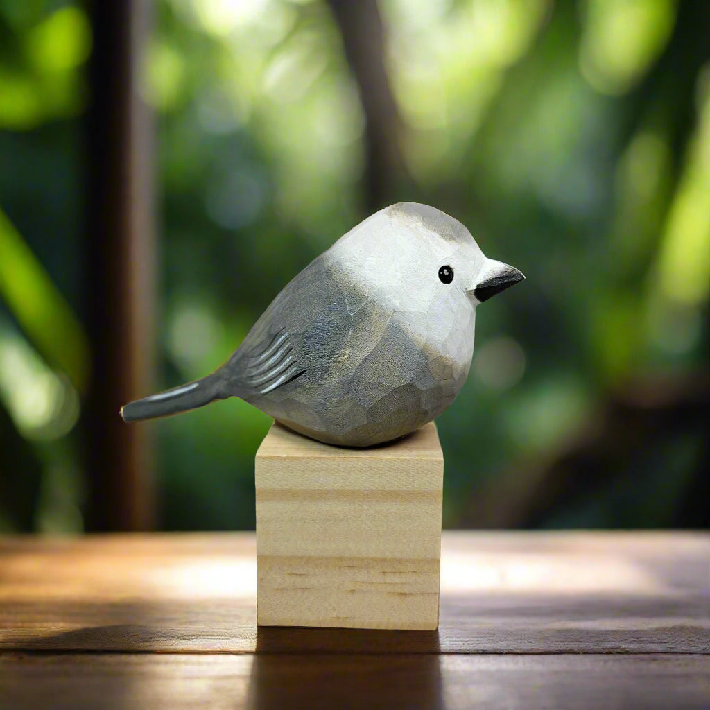 Canada Jay Sculpted Hand-Painted Bird Figure