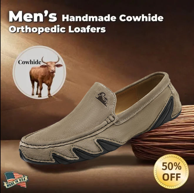 Last day 70% off 🔥⏱️Christmas sale⏱️🔥Men's genuine slip-on loafers