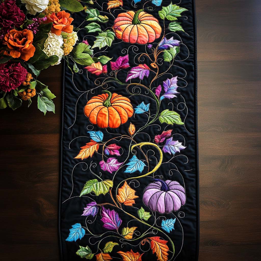 Fall Quilted Table Runner NCU0VT235