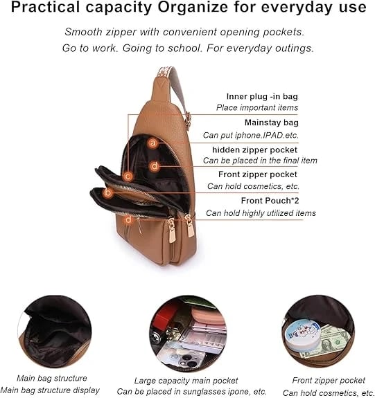 🔥Last Day Sale🏆️Anti-Theft Embroidery Solid Color Crossbody Bag for Daily Travel