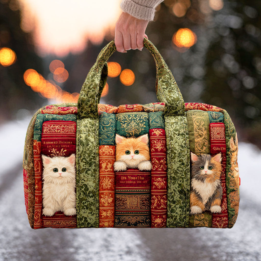 Cat Chapter Quilted Duffle Bag NCU0TD867
