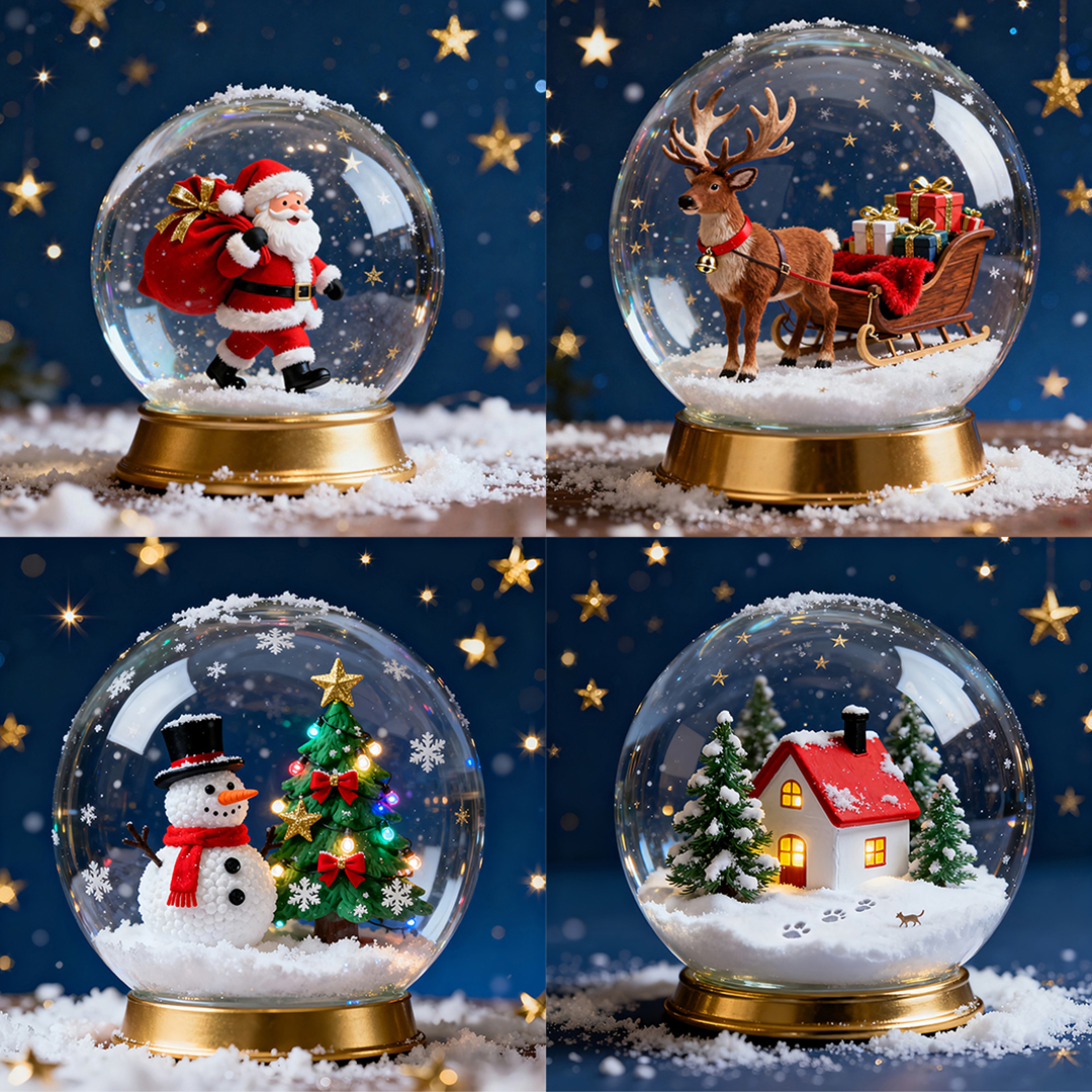 🎄 Santa Claus Snow Globe – Bring Christmas Magic Home!