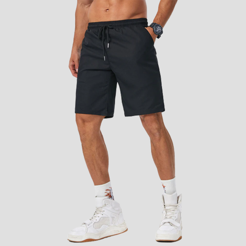 Men's cotton linen casual shorts