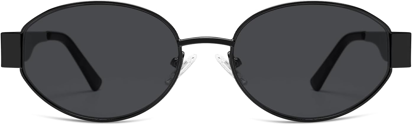 SOJOS Retro Oval Sunglasses for Women Trendy Classic Shades UV400 Protection