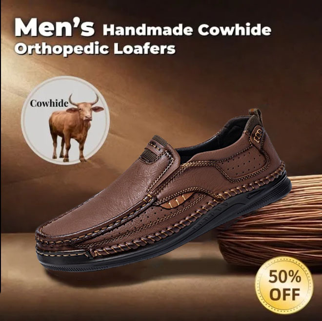 ⏰Last Day! 45% OFF 🔥GARB®Men's Handmade Genuine Leather Orthopedic Loafers