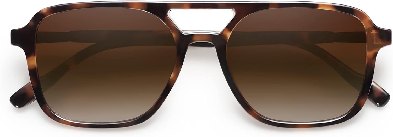 SOJOS Retro Aviator Sunglasses for Women Men,Trendy Rectangle Womens Mens Shades Sun Glasses SJ2202