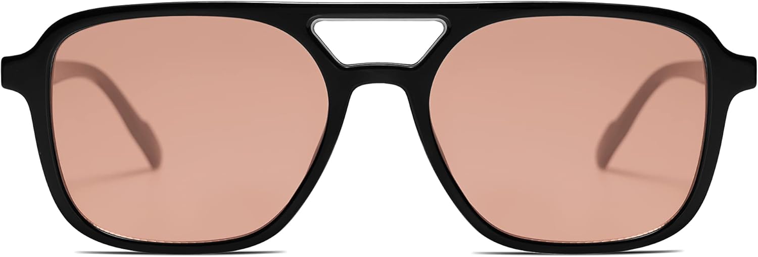 SOJOS Retro Aviator Sunglasses for Women Men,Trendy Rectangle Womens Mens Shades Sun Glasses SJ2202