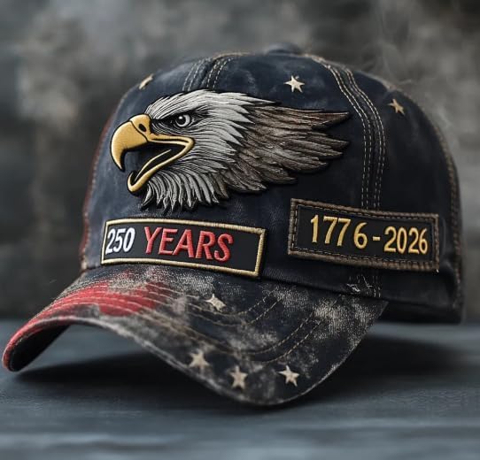 Marine Corps 250th Anniversary Baseball Cap, 250th Anniversary Tribute Cap Adjustable Embroidered Marine Corp Veterans Hat