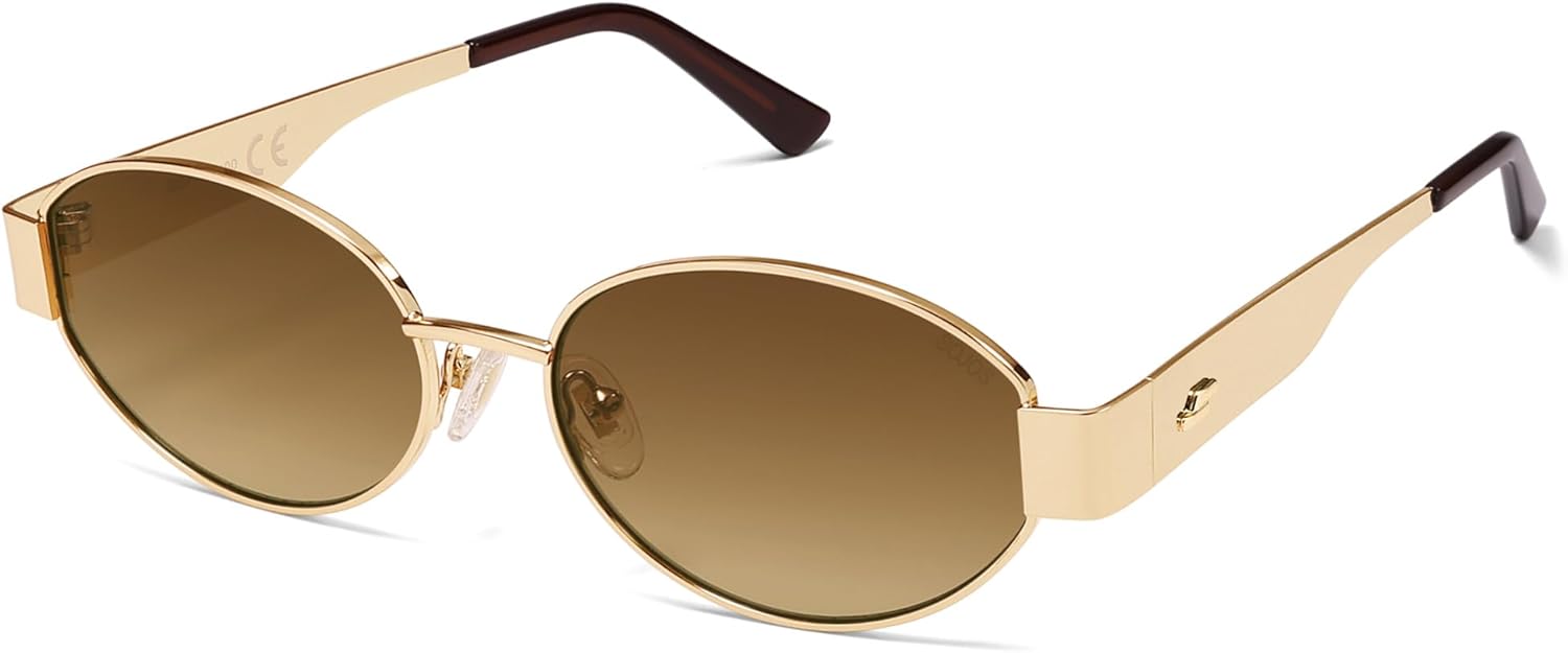 SOJOS Retro Oval Sunglasses for Women Trendy Classic Shades UV400 Protection