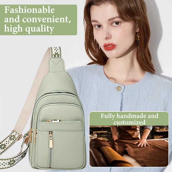 🔥Last Day Sale🏆️Anti-Theft Embroidery Solid Color Crossbody Bag for Daily Travel