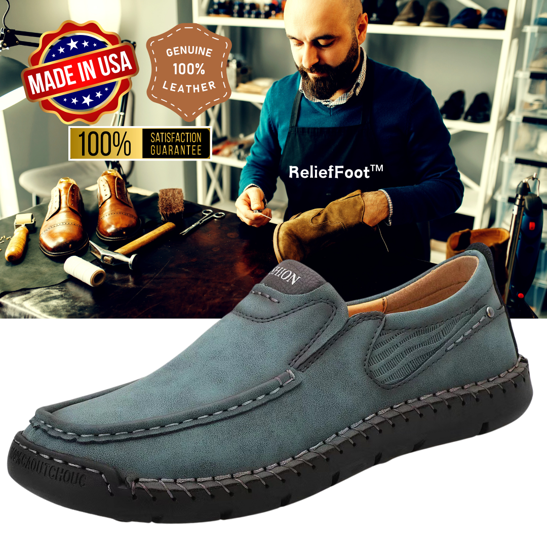 ⏰Promotion 70% OFF - 2025 Spring Men's Orthopedic Comfortable Casual Genuine Leather Slip On Loafers