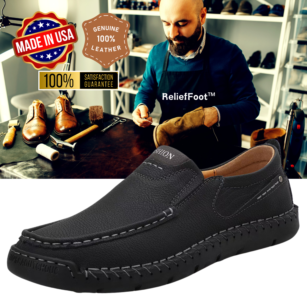 ⏰Promotion 70% OFF - 2025 Spring Men's Orthopedic Comfortable Casual Genuine Leather Slip On Loafers