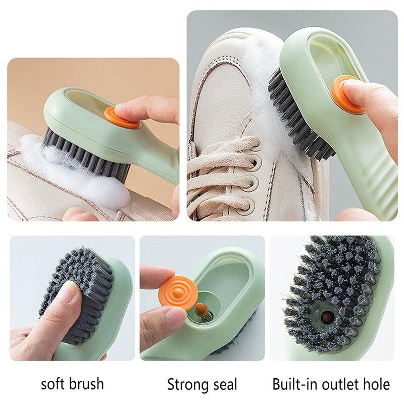 Multifunctional Soft-bristled Shoe Brush Shoe Brush Long Handle Brush Clothes Brush Shoe Clothing Board Brushes Cleaning Tool