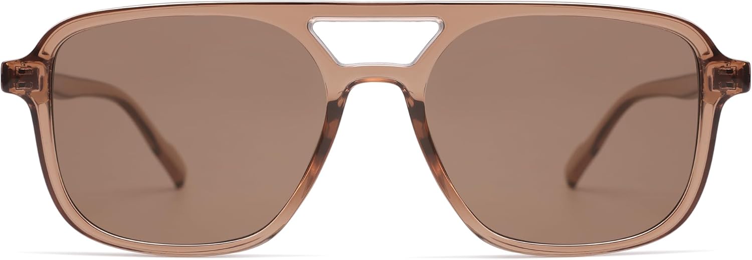 SOJOS Retro Aviator Sunglasses for Women Men,Trendy Rectangle Womens Mens Shades Sun Glasses SJ2202