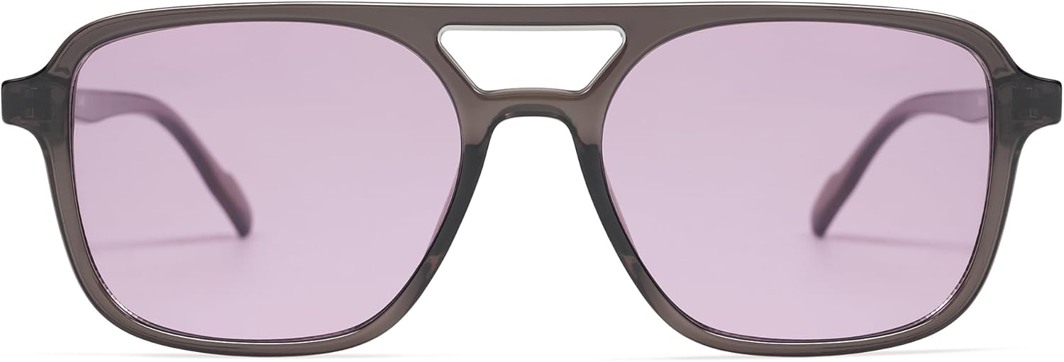 SOJOS Retro Aviator Sunglasses for Women Men,Trendy Rectangle Womens Mens Shades Sun Glasses SJ2202