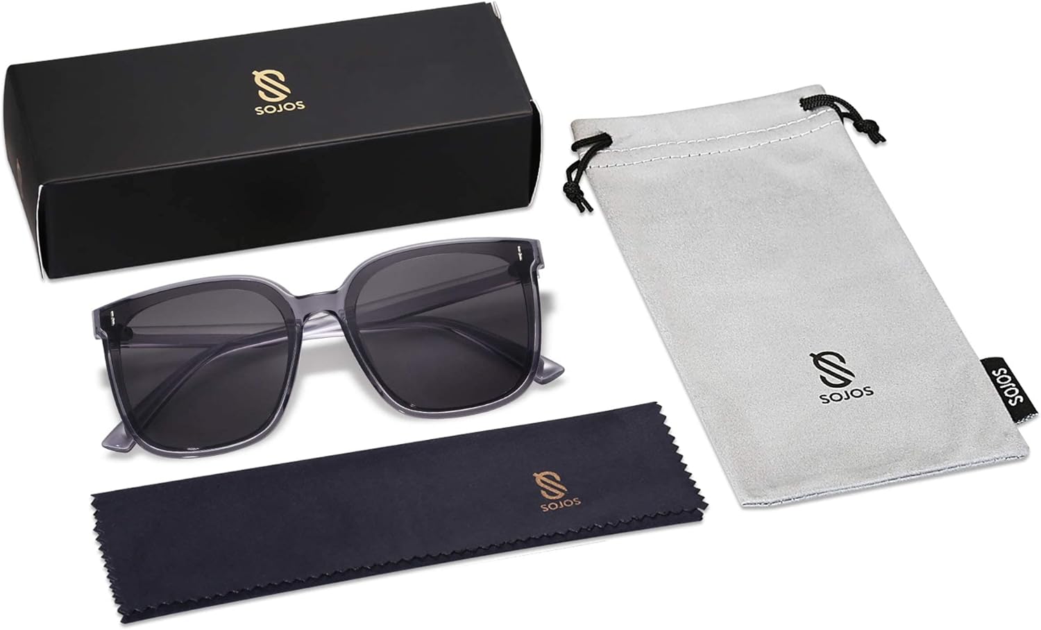 SOJOS Trendy Oversized Sunglasses for Women and Men