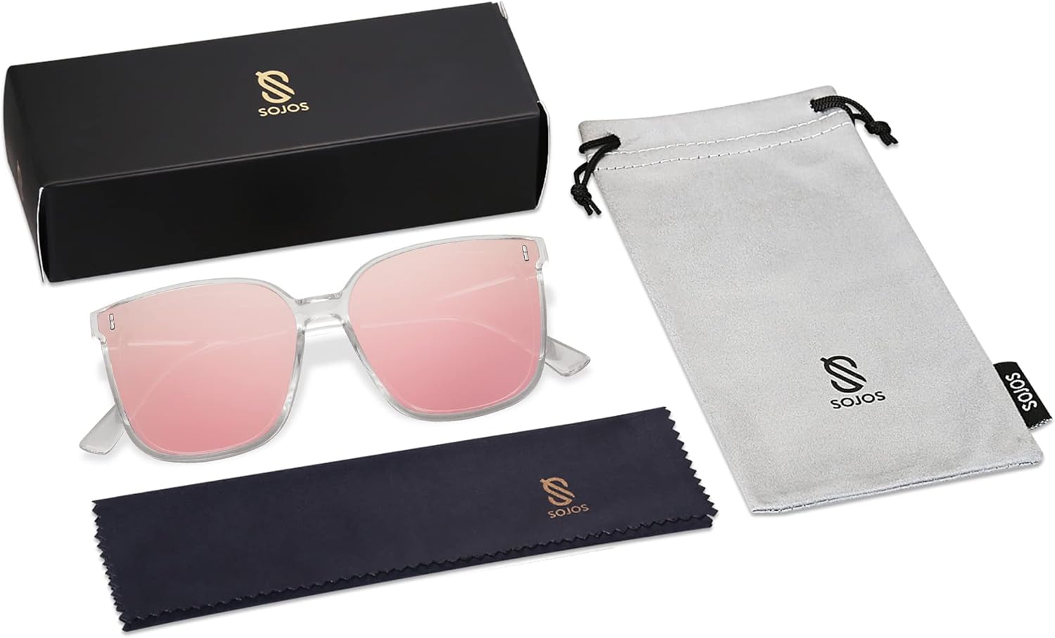 SOJOS Trendy Oversized Sunglasses for Women and Men