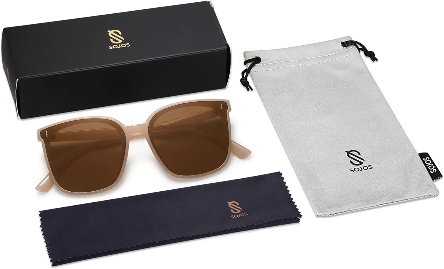 SOJOS Trendy Oversized Sunglasses for Women and Men