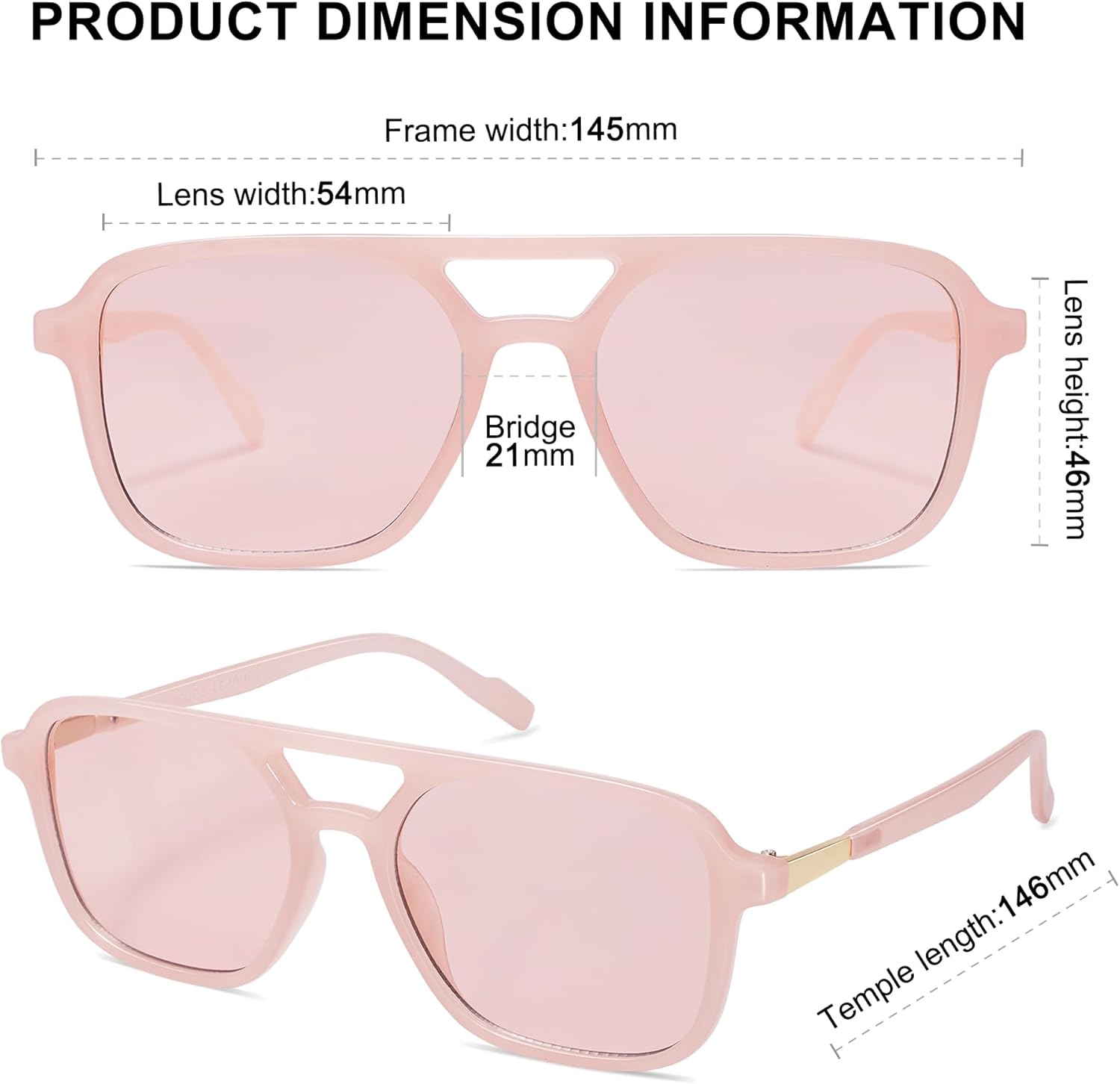 SOJOS Retro Aviator Sunglasses for Women Men,Trendy Rectangle Womens Mens Shades Sun Glasses SJ2202