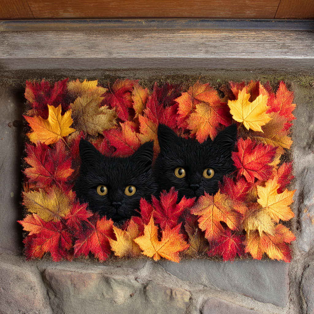 Fallen Leaves Cat Doormat NCU0TD898