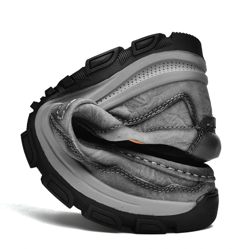 🔥Hot Sale🎁--60% OFF 🎉Mens Non-slip Soft Sole Comfy Casual Genuine Leather Loafers