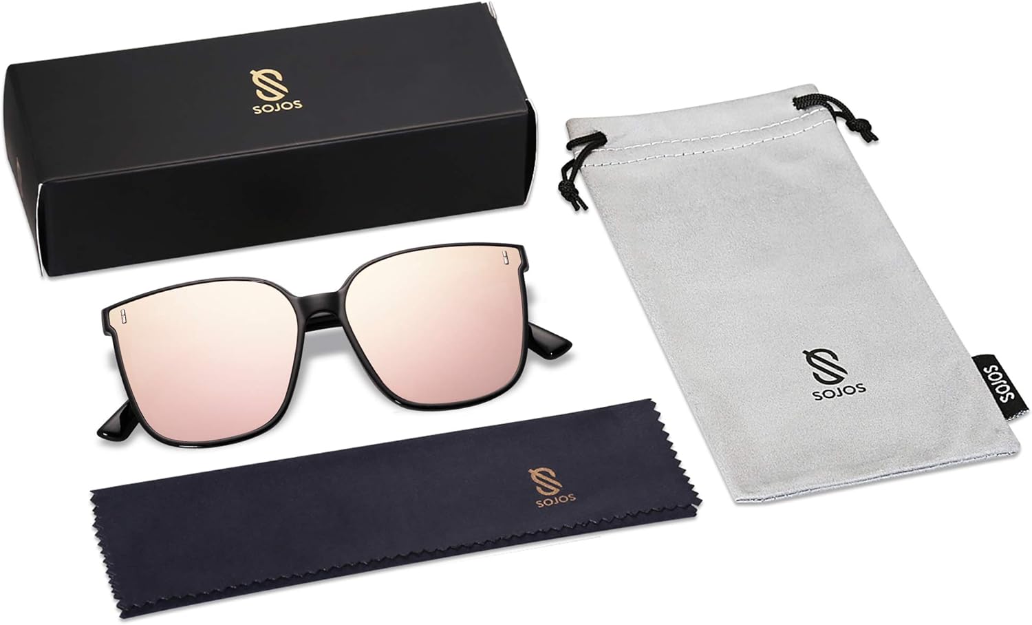 SOJOS Trendy Oversized Sunglasses for Women and Men