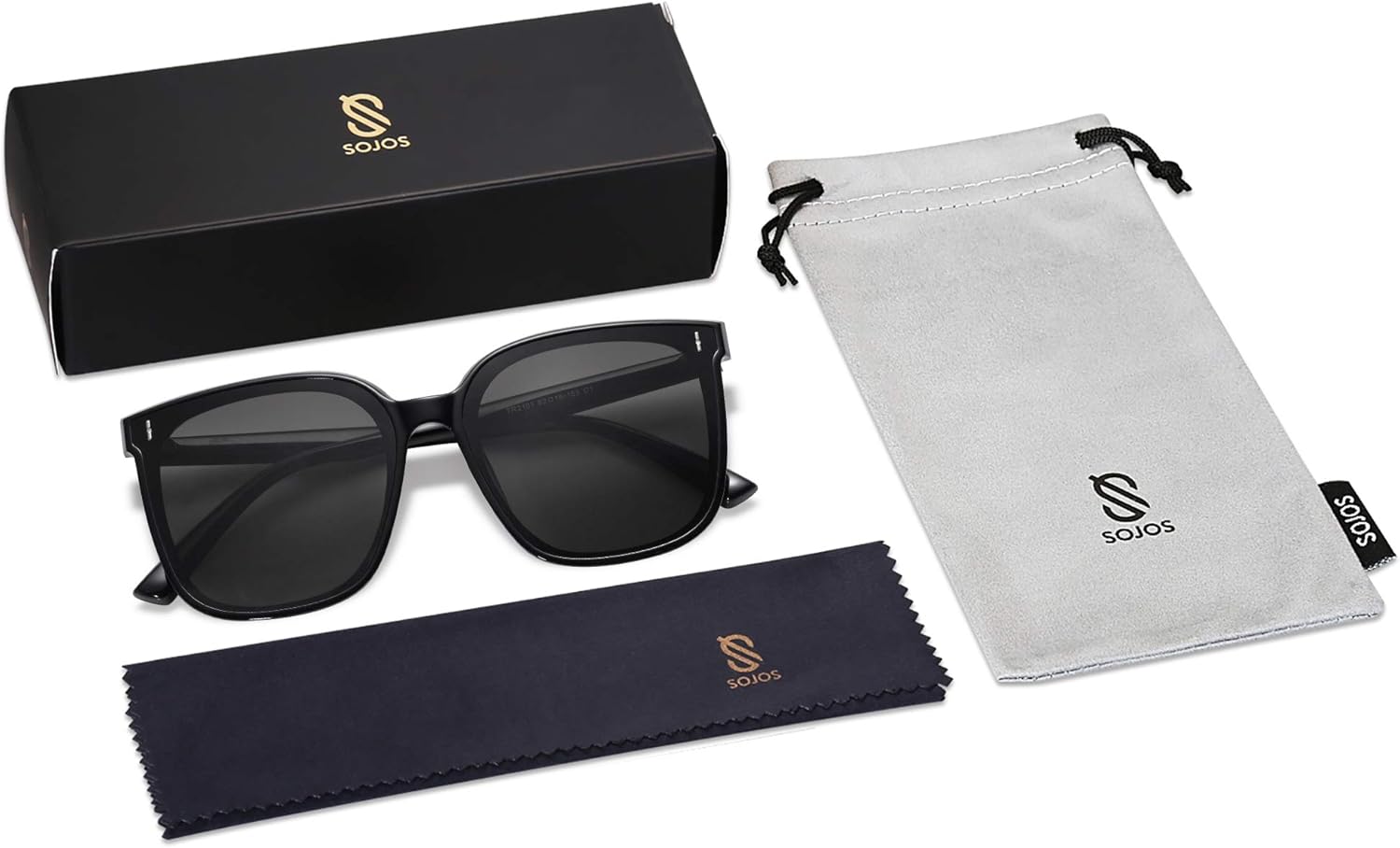 SOJOS Trendy Oversized Sunglasses for Women and Men