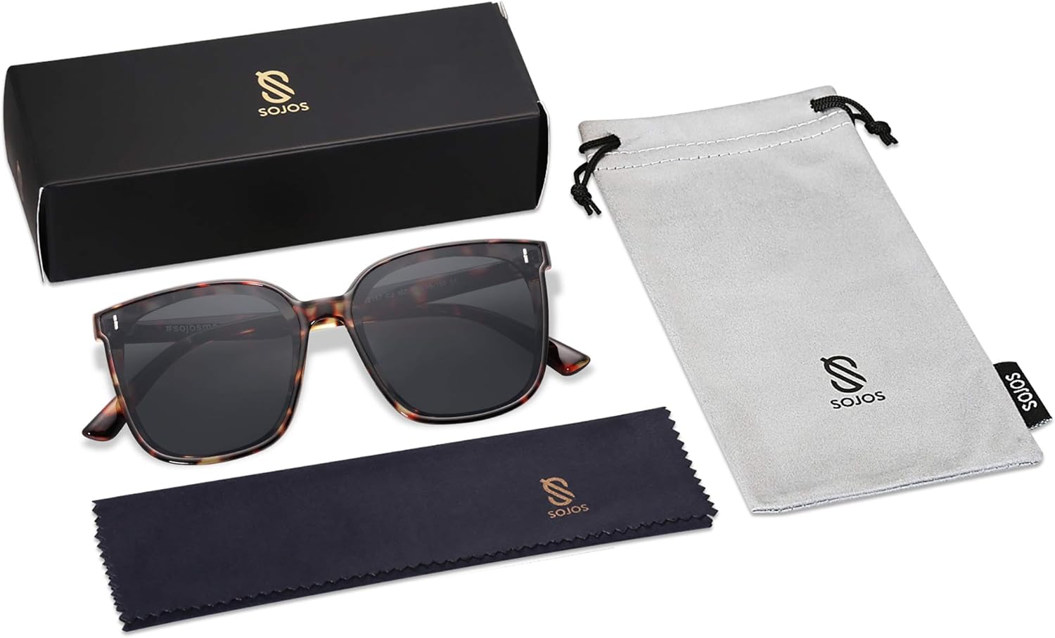 SOJOS Trendy Oversized Sunglasses for Women and Men