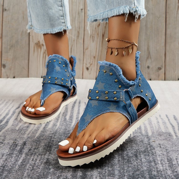 🔥Last Day Promotion 50% OFF - Women's Casual Denim Orthopedic Sandals