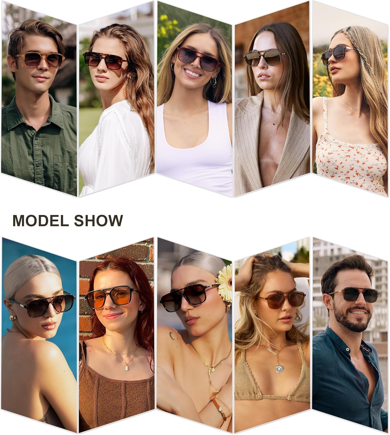 SOJOS Retro Aviator Sunglasses for Women Men,Trendy Rectangle Womens Mens Shades Sun Glasses SJ2202