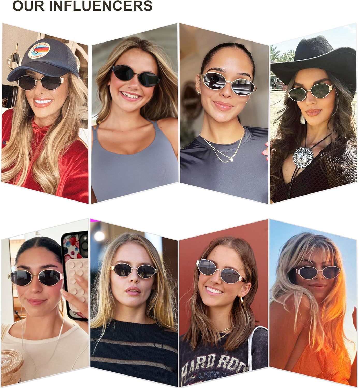SOJOS Retro Oval Sunglasses for Women Trendy Classic Shades UV400 Protection