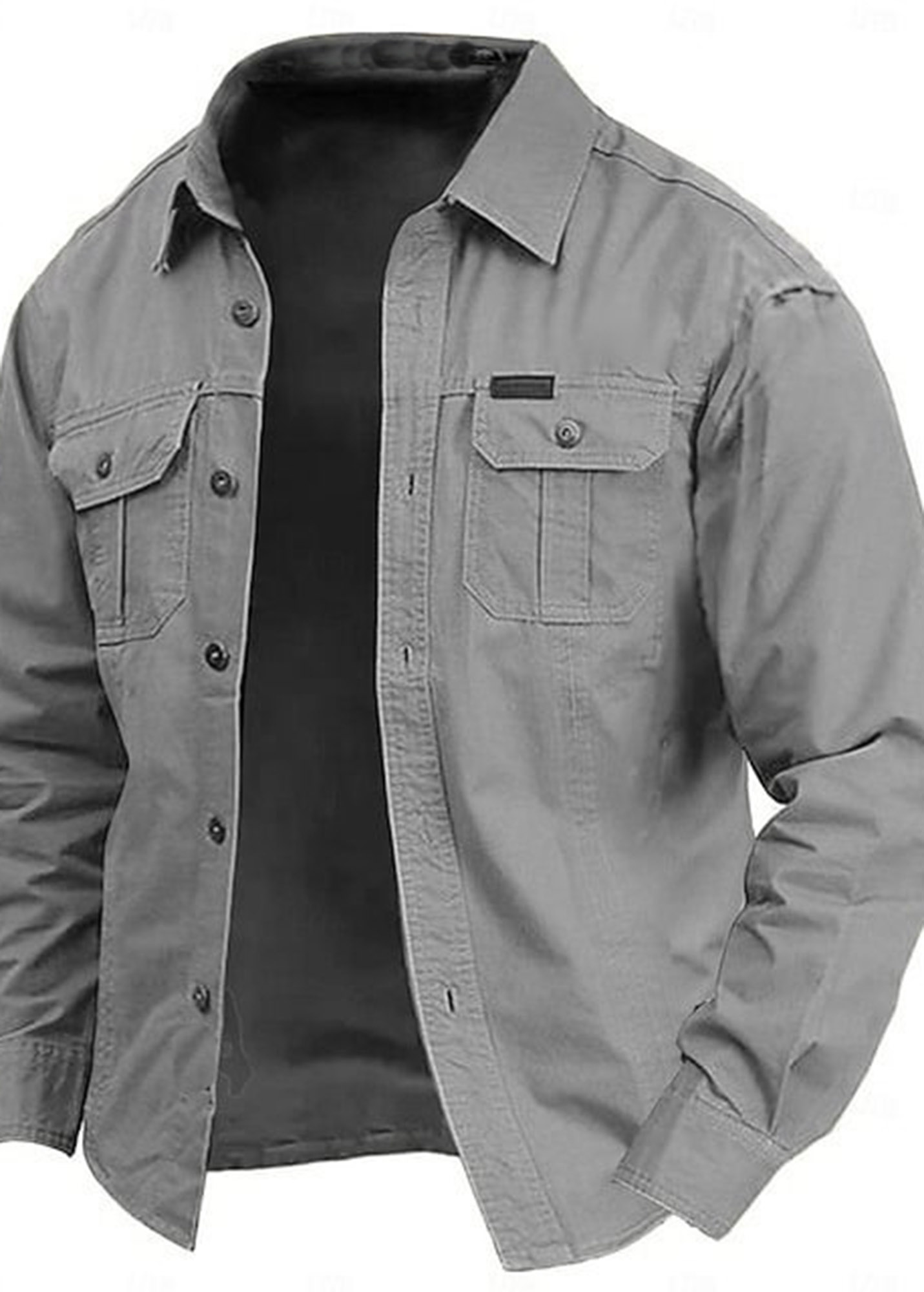 Cow Pattern Casual Men's Work Shirt Long Sleeve