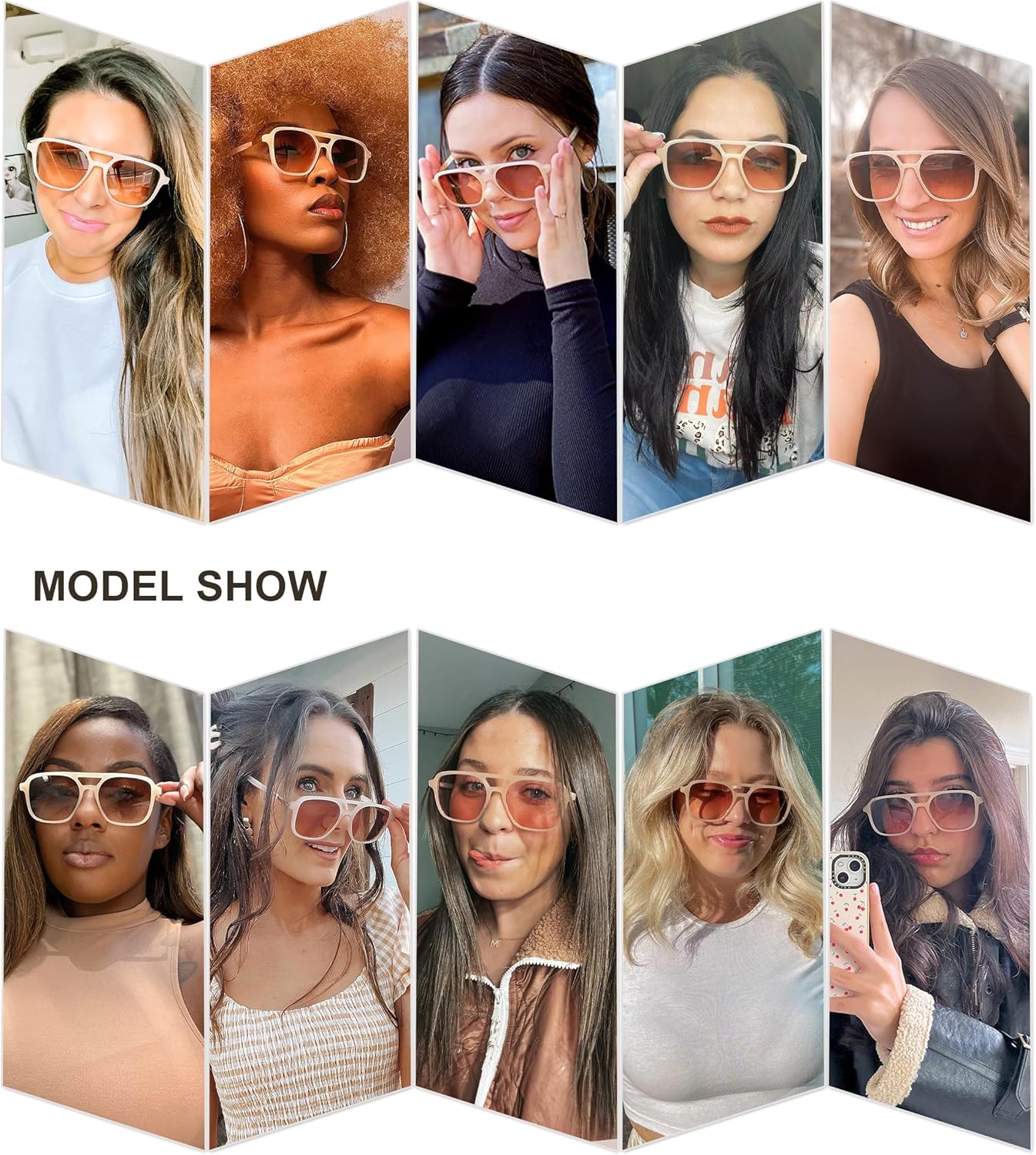 SOJOS Retro Aviator Sunglasses for Women Men,Trendy Rectangle Womens Mens Shades Sun Glasses SJ2202