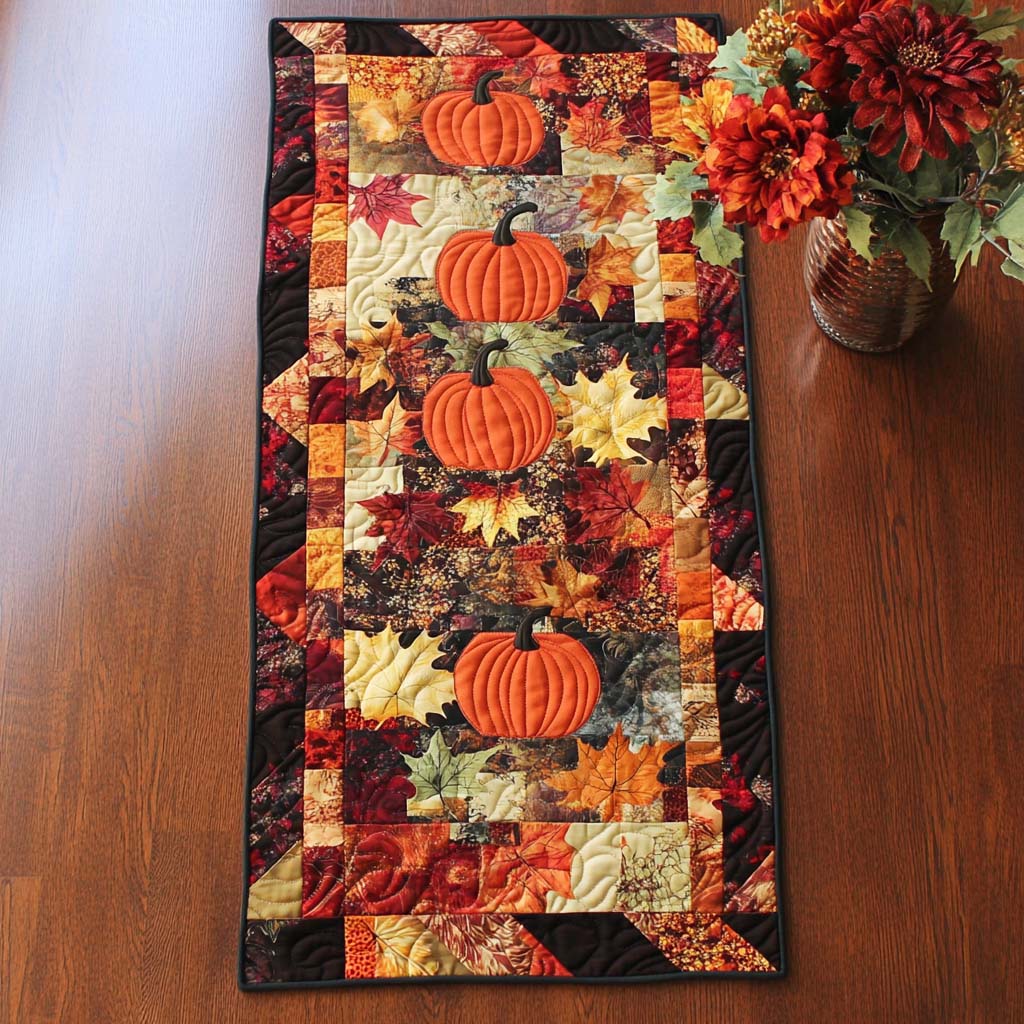 Fall Quilted Table Runner NCU0VT235