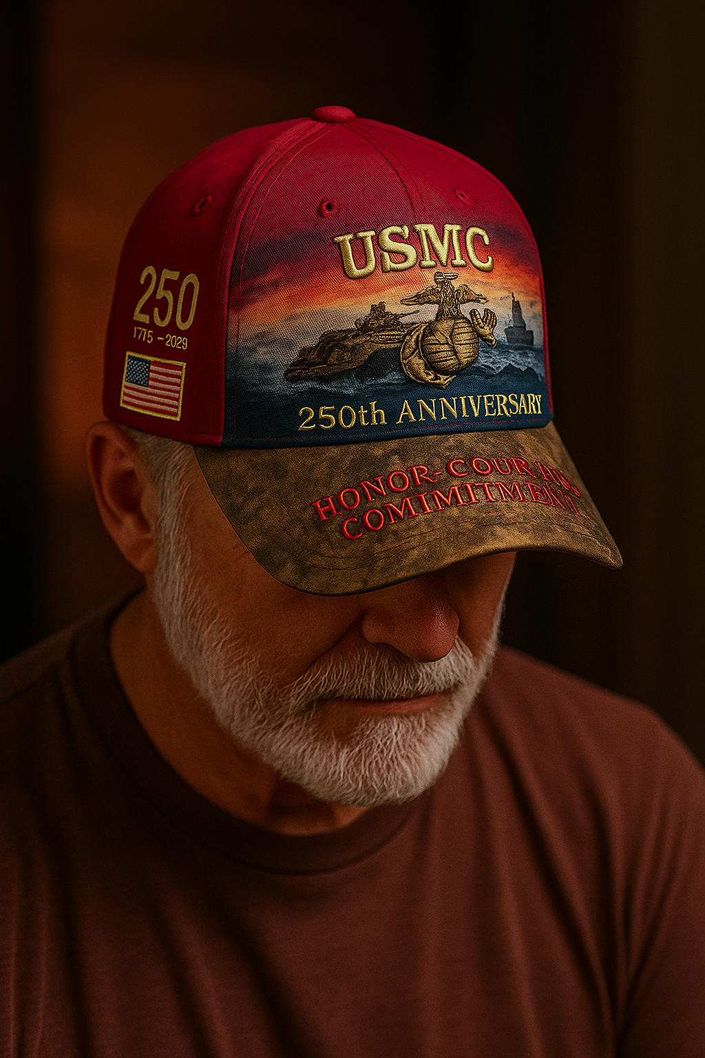 United States Marine Corps 250th Anniversary Cap