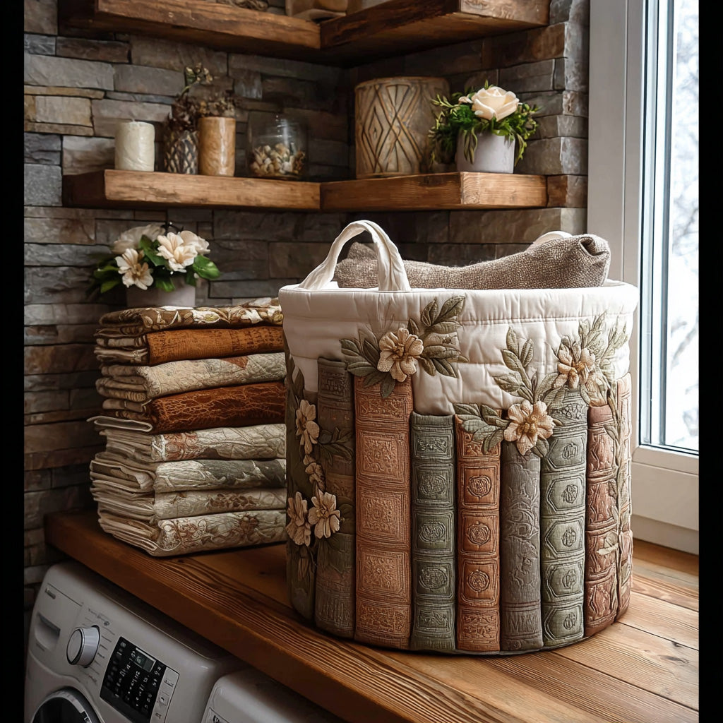 Blossom Chronicle Quilted Laundry Basket NCU0PVL461