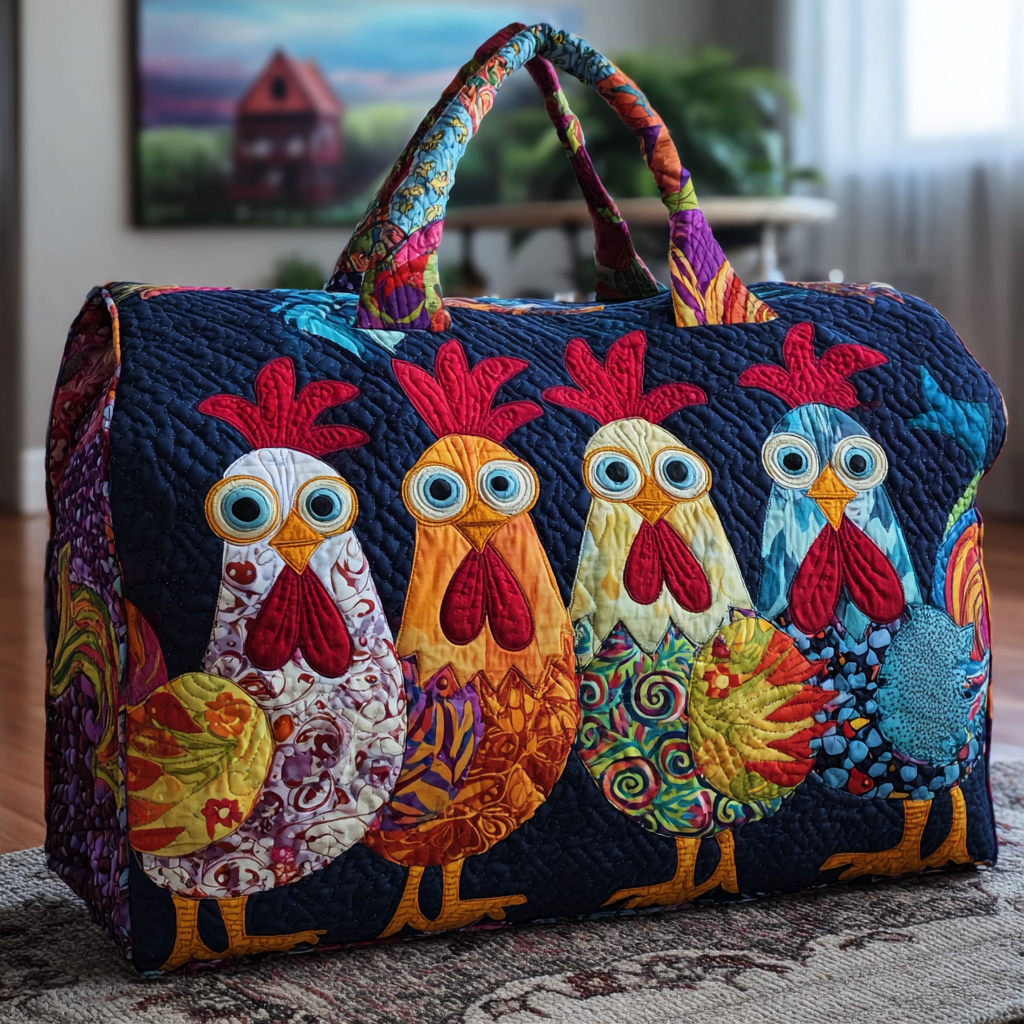 Chicken Glow Quilted Duffle Bag NCU0DK9806