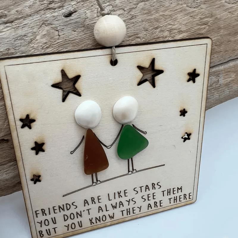 🎁🌊Sea Glass Friendship ornament