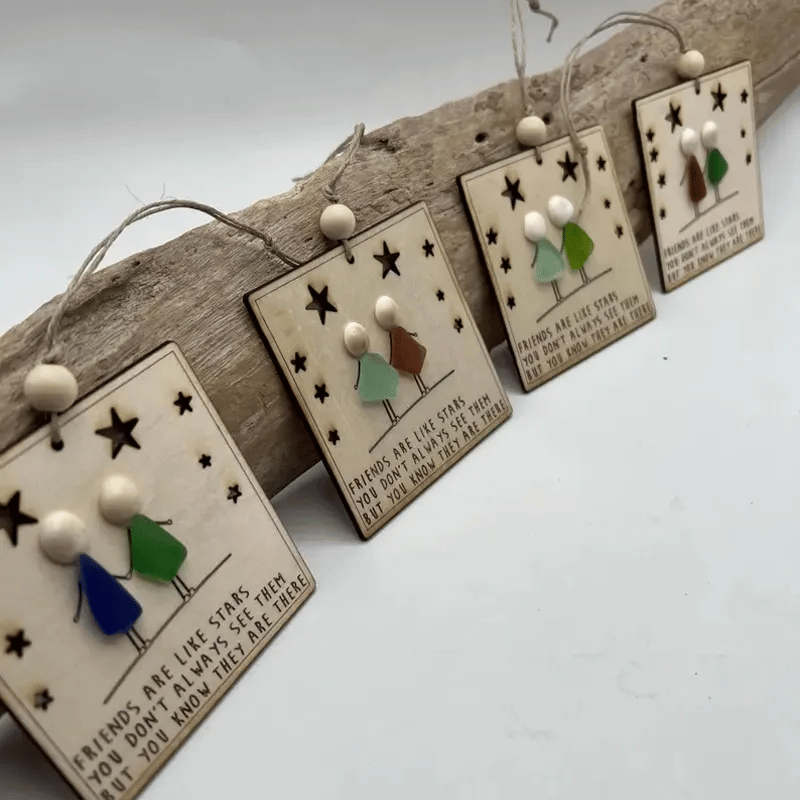 🎁🌊Sea Glass Friendship ornament