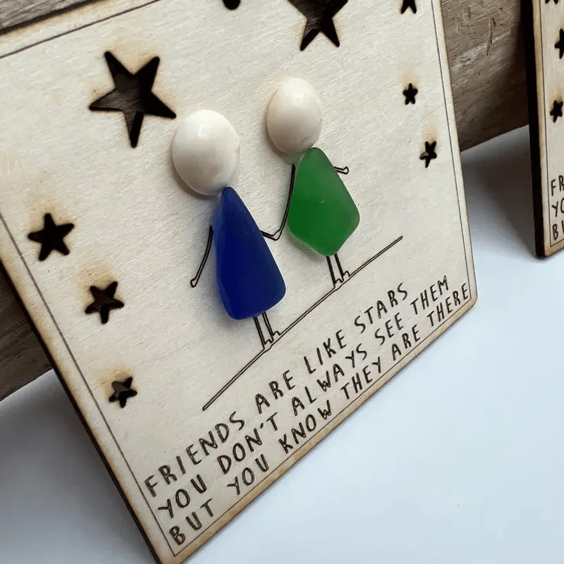 🎁🌊Sea Glass Friendship ornament